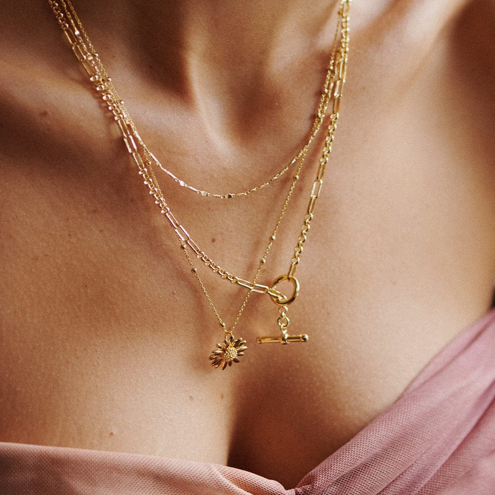 Daisy London - English Daisy Bobble Necklace - Gold