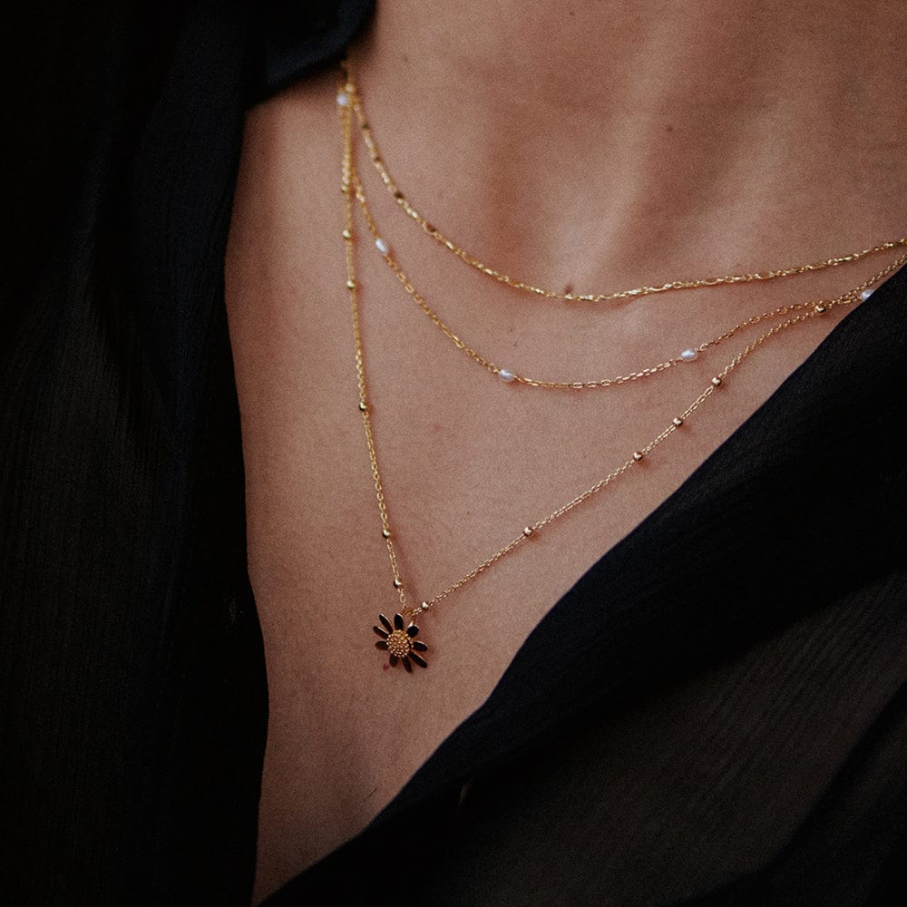 Daisy London - Marguerite Daisy Necklace - Gold