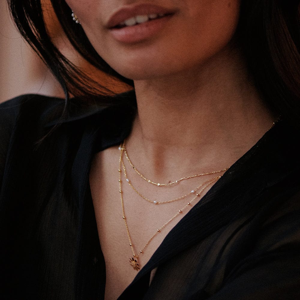 Daisy London - Marguerite Daisy Necklace - Gold