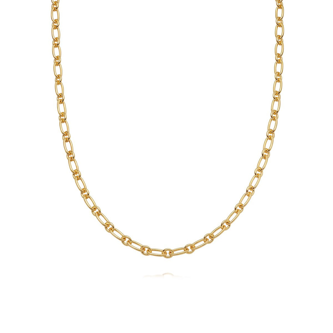 Daisy London - Stacked Linked Chain Necklace - Gold