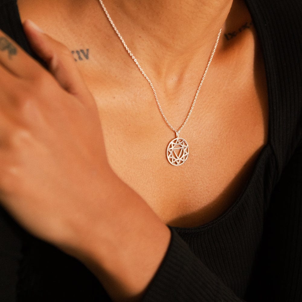 Daisy London - Solar Plexus Chakra Necklace - Silver