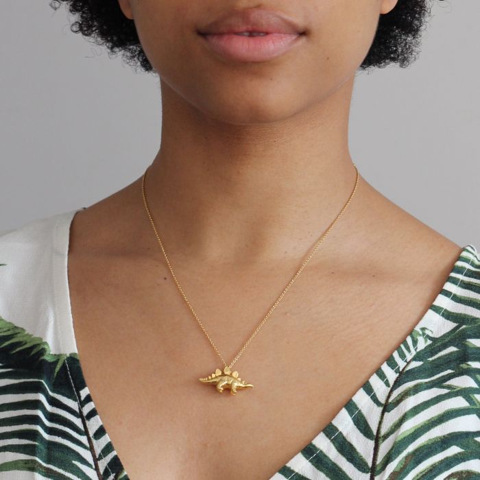 Alex Monroe - Stegosaurus Necklace - Gold