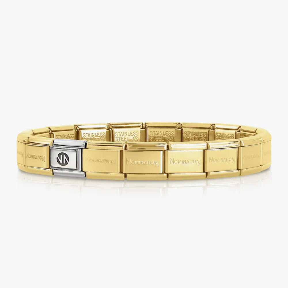 Nomination - Classic Yellow Gold Plain Base Bracelet