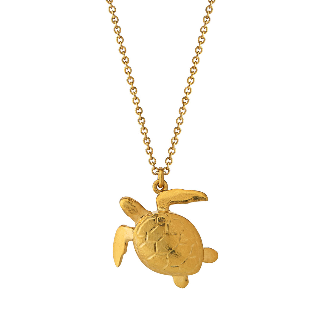 Alex Monroe - Sea Turtle Necklace - Gold