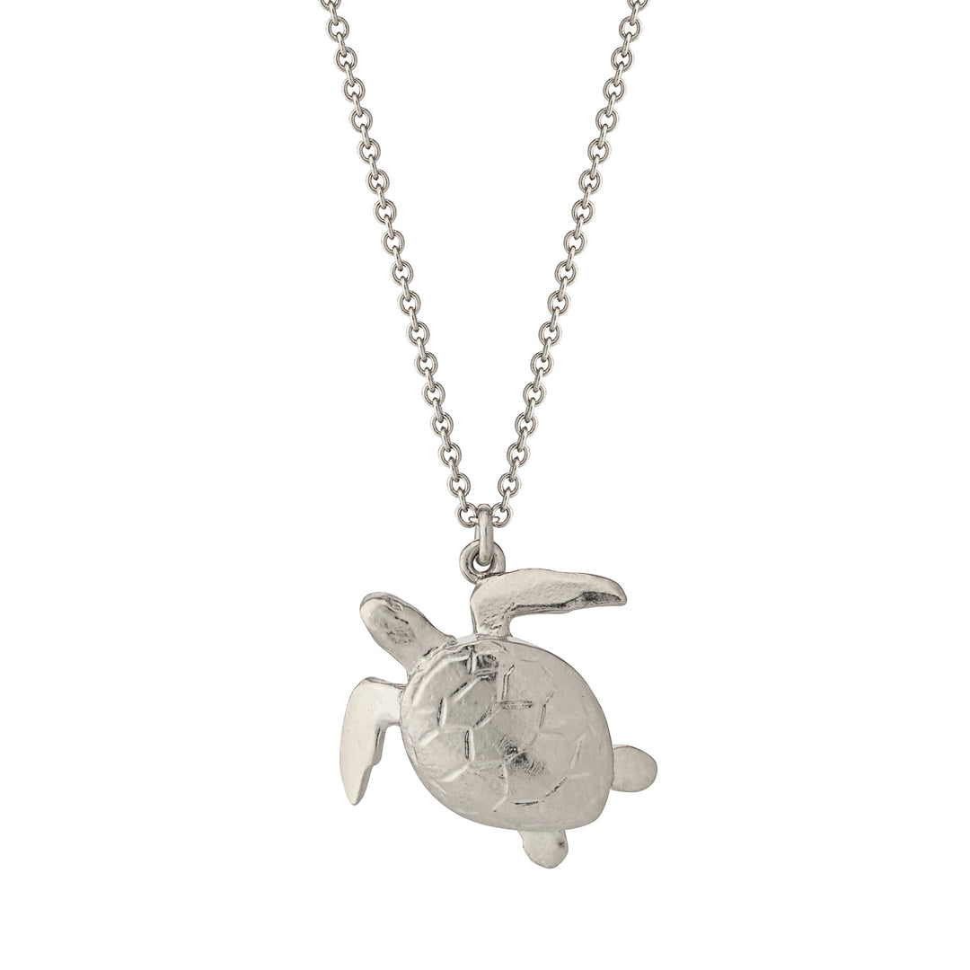Alex Monroe - Sea Turtle Necklace - Silver