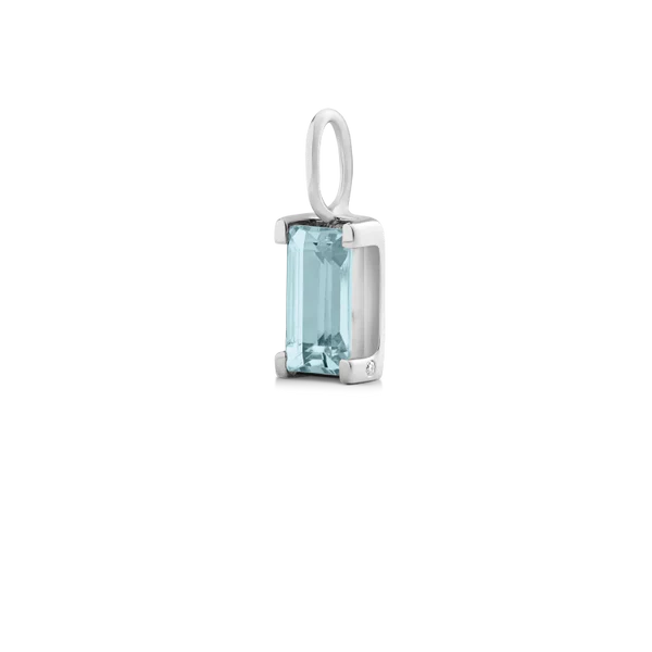 Ro Copenhagen - Nord Aquamarine Pendant - 18kt White Gold