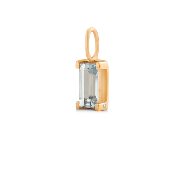 Ro Copenhagen - Nord Aquamarine Pendant - 18kt Yellow Gold