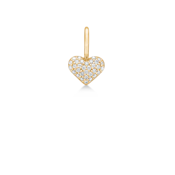 Ro Copenhagen - Rock My Heart Diamond Pendant - 18kt Yellow Gold