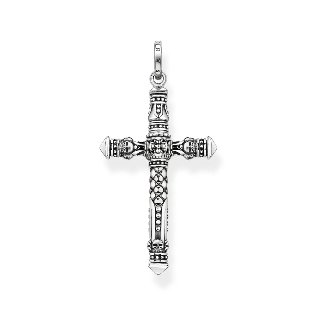 Thomas Sabo - Large Blackened Silver Cross Pendant