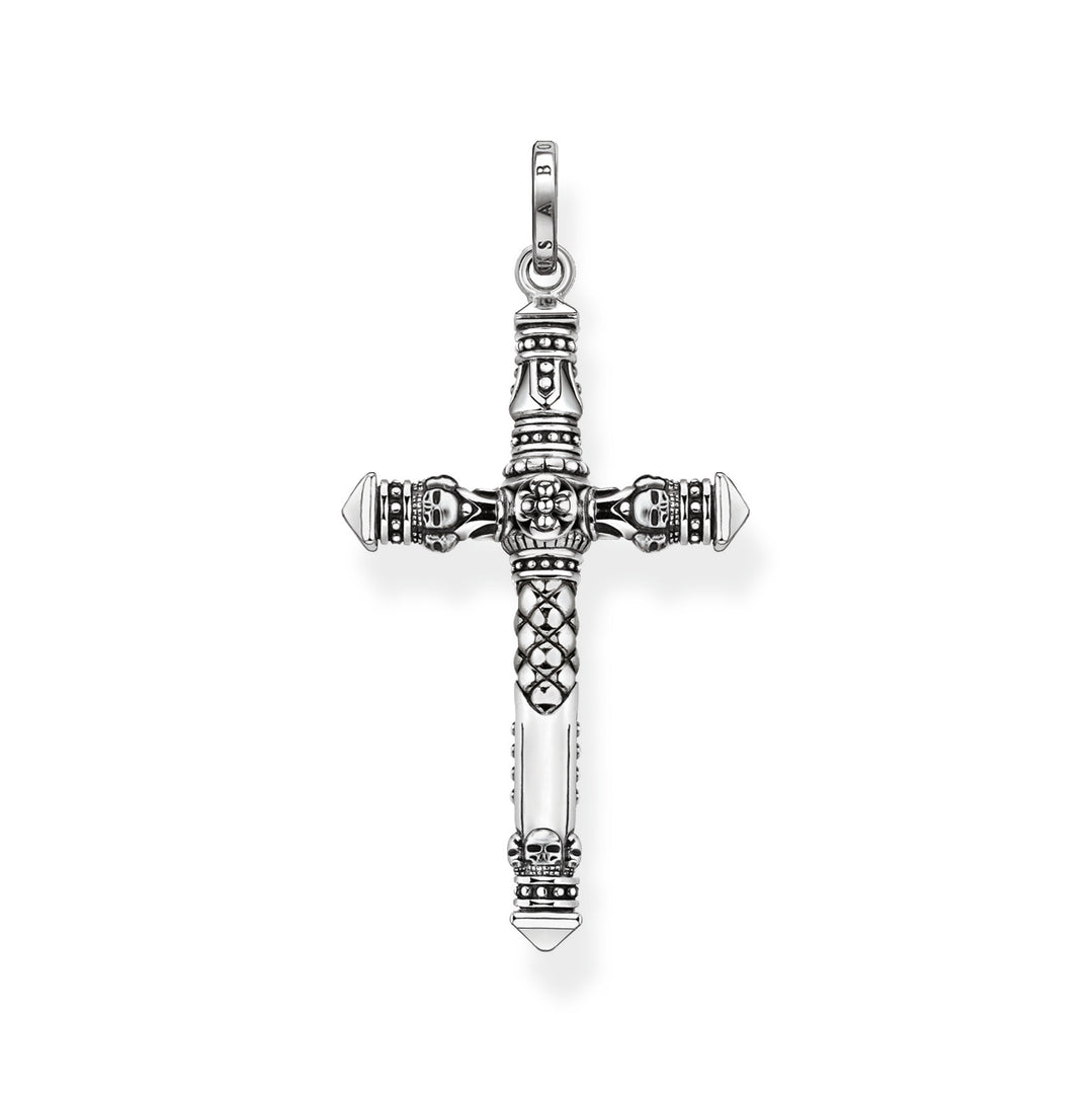 Thomas Sabo - Large Blackened Silver Cross Pendant