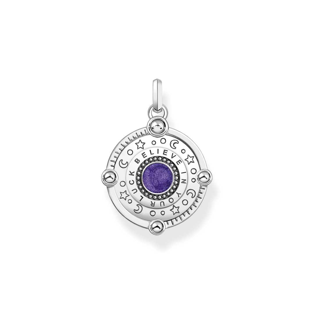 Thomas Sabo - Violet Enamel with Colourful Stones Pendant - Silver