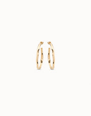 UNOde50 - Open Hoop Earrings - Gold