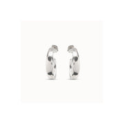 UNOde50 - Wide Hoop Earrings - Silver
