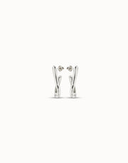 UNOde50 - Link Shaped Earrings - Silver