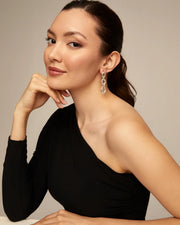 UNOde50 - YOLO Three Link Drop Earrings - Silver