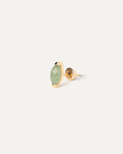 PDPAOLA - Green Aventurine Nomad Single Earring - Gold