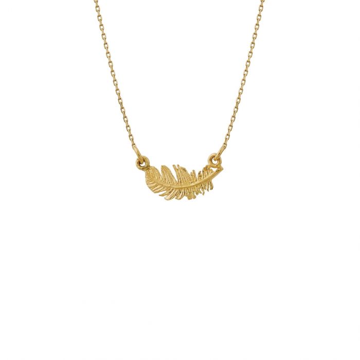 Alex Monroe - In-Line Plume Necklace - Gold