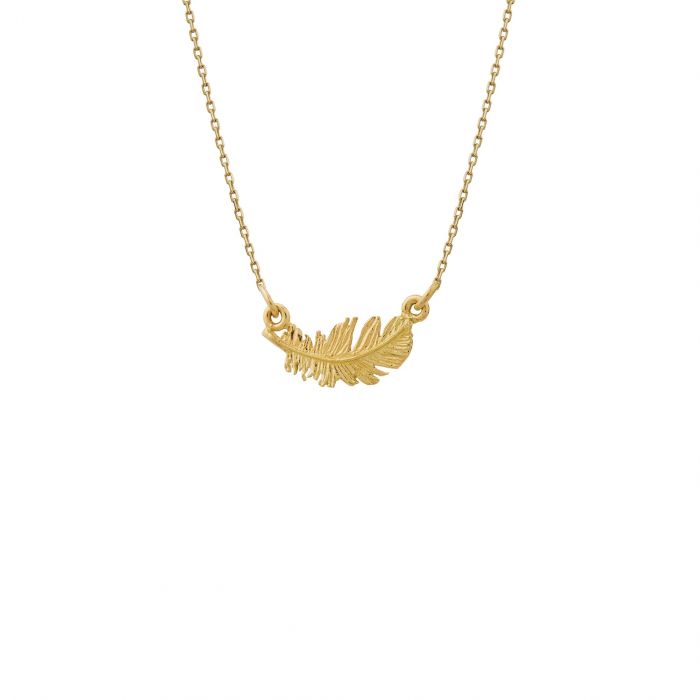 Alex Monroe - In-Line Plume Necklace - Gold