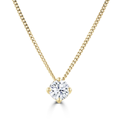Brown & Newirth - Ava 4-Claw Diamond Necklace - 9kt Yellow Gold