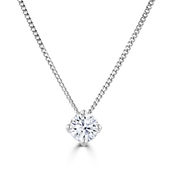 Brown & Newirth - Ava 4-Claw Diamond Necklace - 9kt White Gold
