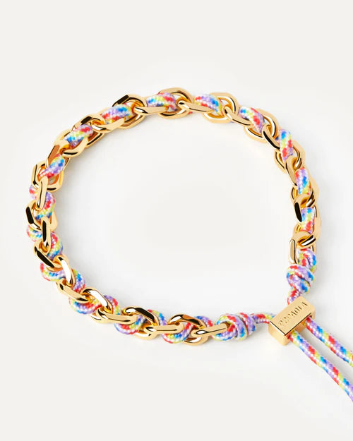 PDPAOLA - Prisma Rope and Chain Bracelet - Gold