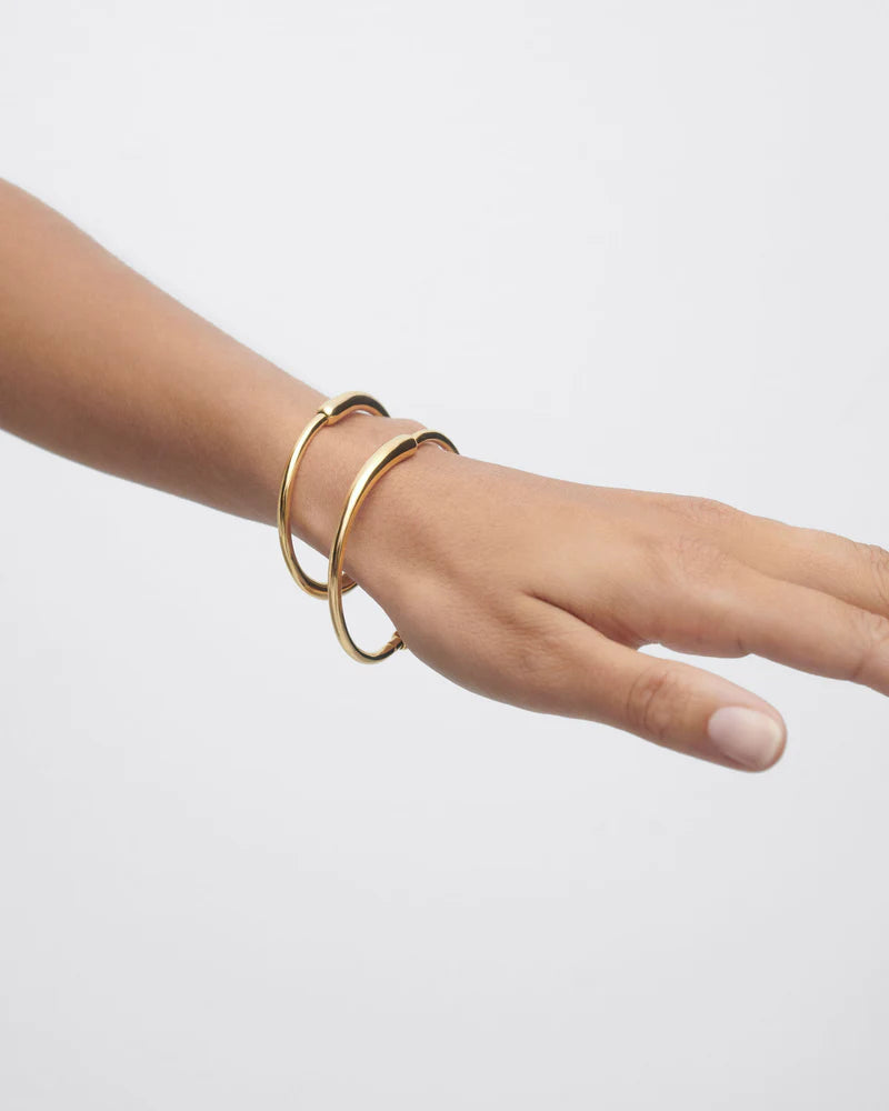 PDPAOLA - Loop Bangle Bracelet - Gold