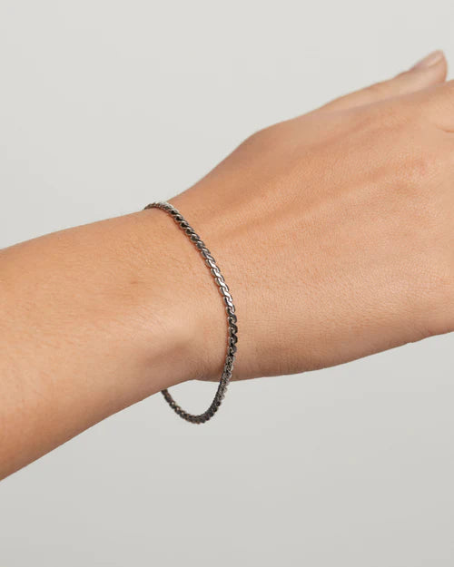 PDPAOLA - Serpentine Chain Bracelet - Silver