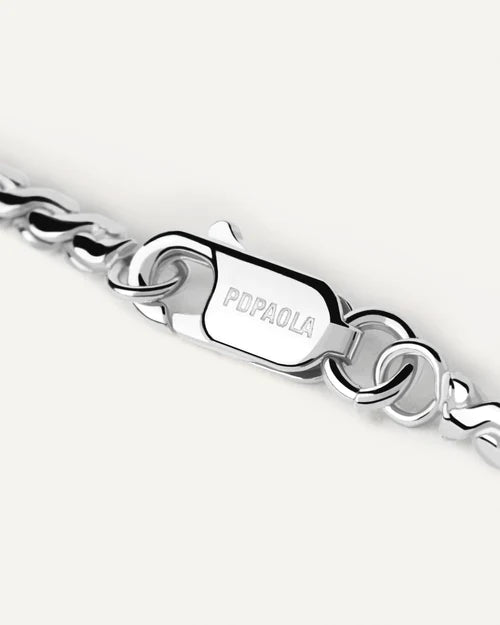 PDPAOLA - Serpentine Chain Bracelet - Silver