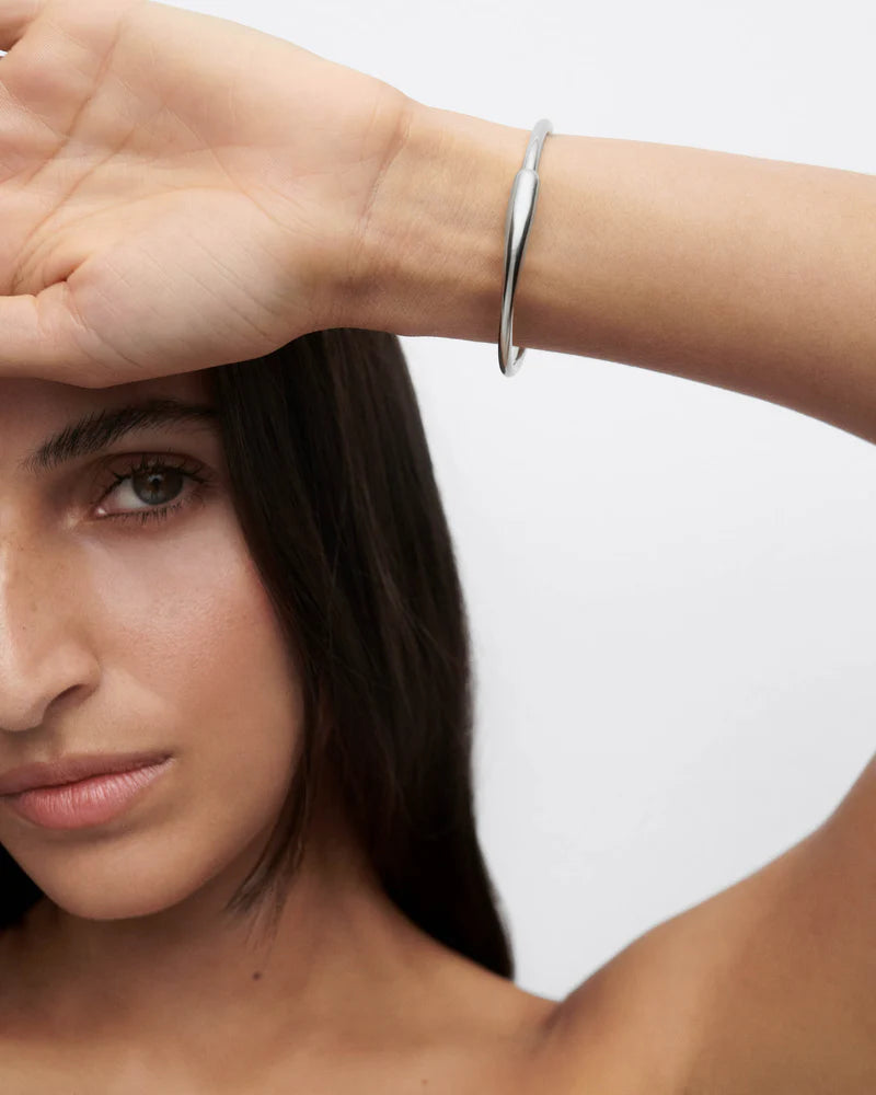 PDPAOLA - Loop Bangle Bracelet - Silver