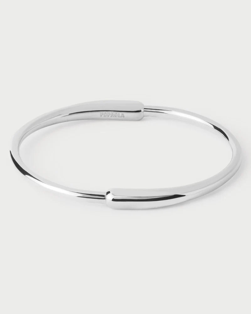PDPAOLA - Loop Bangle Bracelet - Silver
