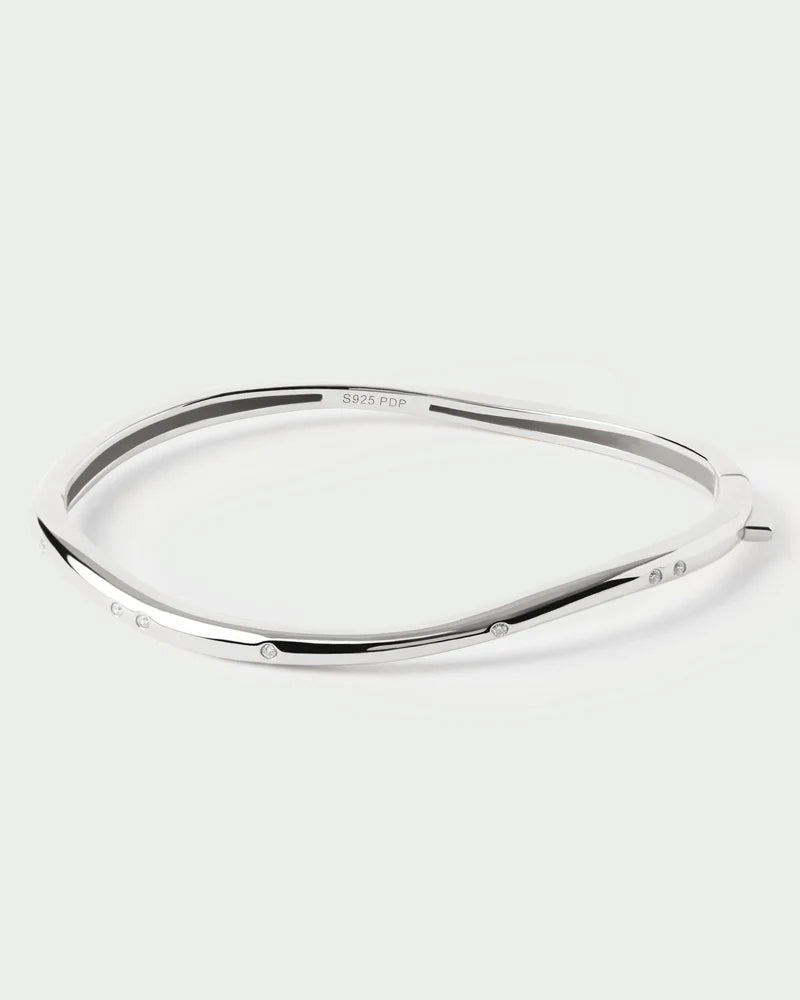 PDPAOLA - Air Bangle Bracelet - Silver