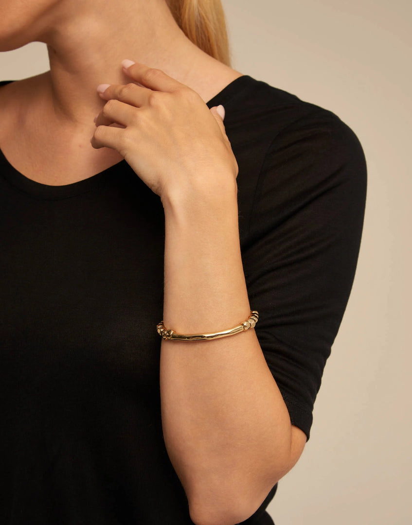 UNOde50 - Tubular Piece Bracelet - Gold