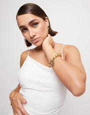 UNOde50 - Copito De Nieve Beaded Bracelet - Gold