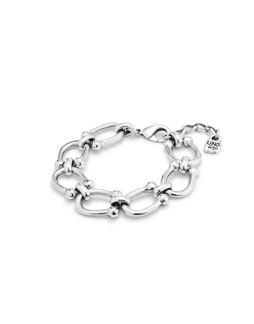 UNOde50 - Oval Links Bracelet - Silver