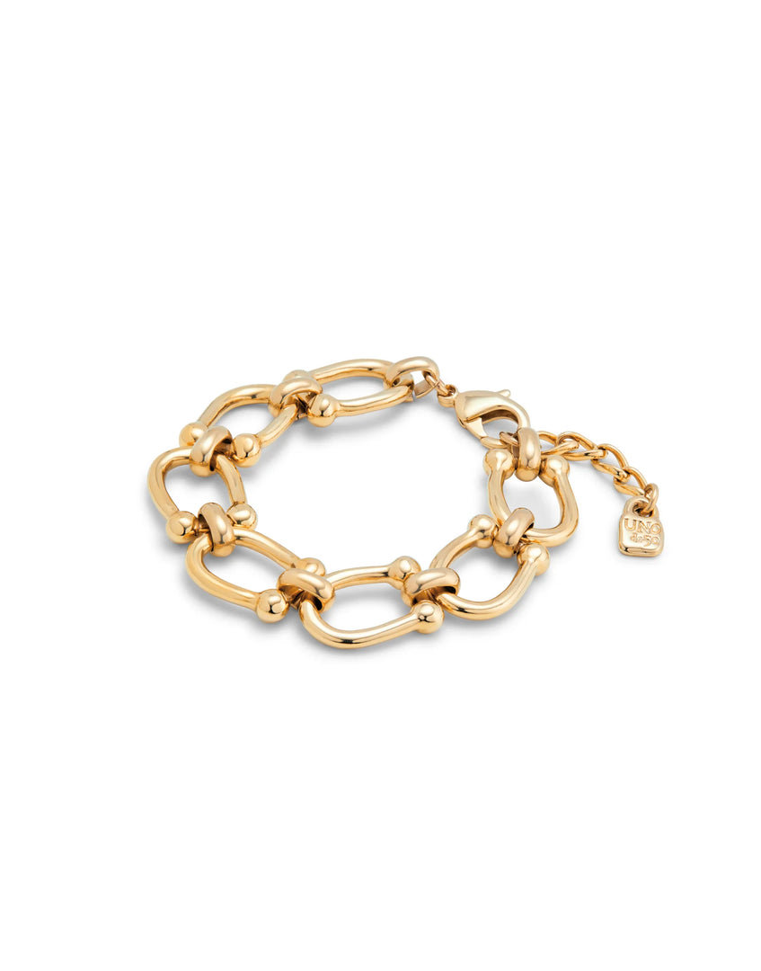 UNOde50 - Oval Links Bracelet - Gold