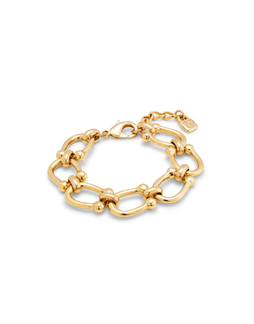 UNOde50 - Oval Links Bracelet - Gold