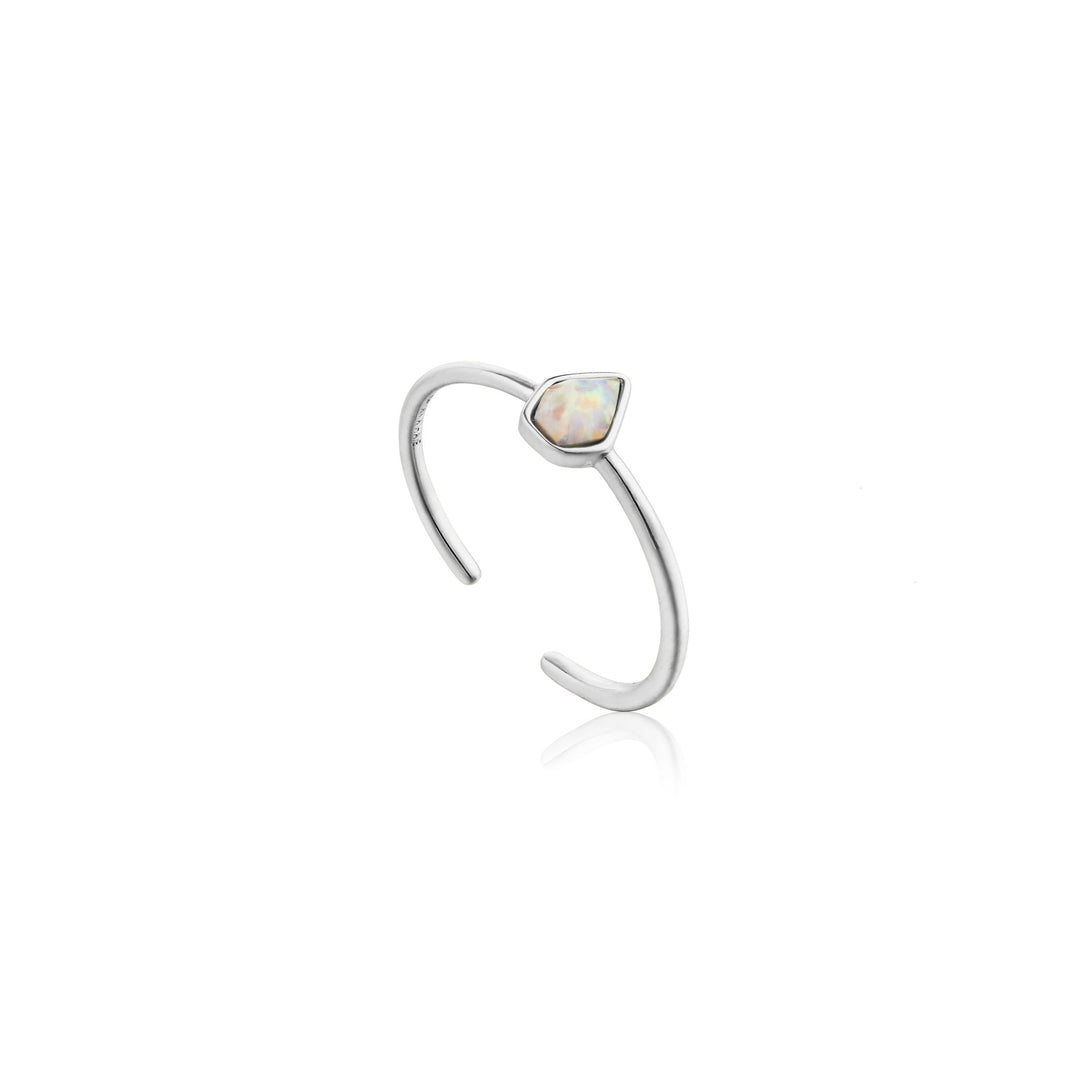 Ania Haie - Opal Adjustable Ring - Silver