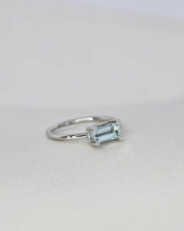 Ro Copenhagen - Nord Aquamarine Ring - 18kt White Gold