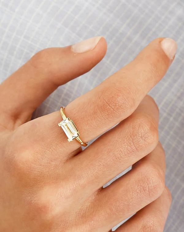 Ro Copenhagen - Nord White Topaz Ring - 18kt Yellow Gold