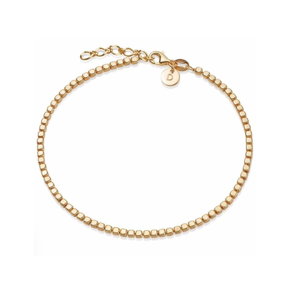 Daisy London - Beaded Chain Bracelet - Gold