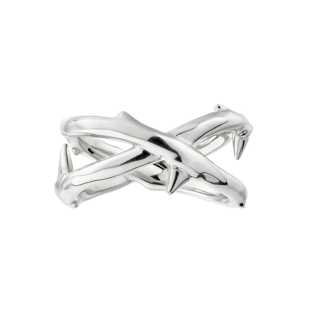 Shaun Leane - Rose Thorn Wide Band Ring - Silver