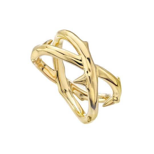 Shaun Leane - Rose Thorn Wide Band Ring - Gold