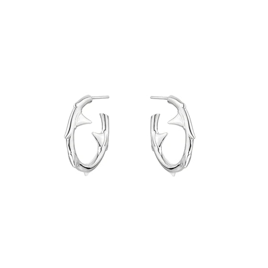 Shaun Leane - Rose Thorn Small Hoop Earrings - Silver