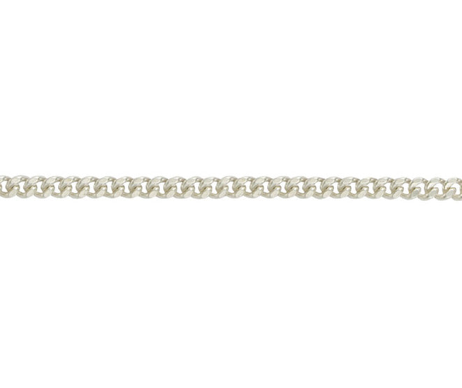 RUBIROX - 3.5mm Filed Curb Necklace - Silver