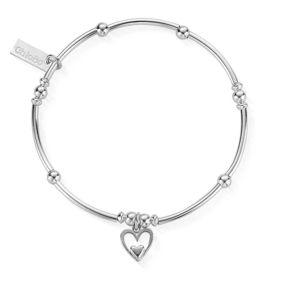 ChloBo - Heart in Heart Bracelet - Silver
