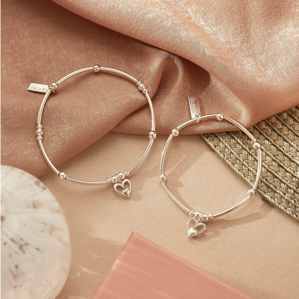 ChloBo - Heart in Heart Bracelet - Silver