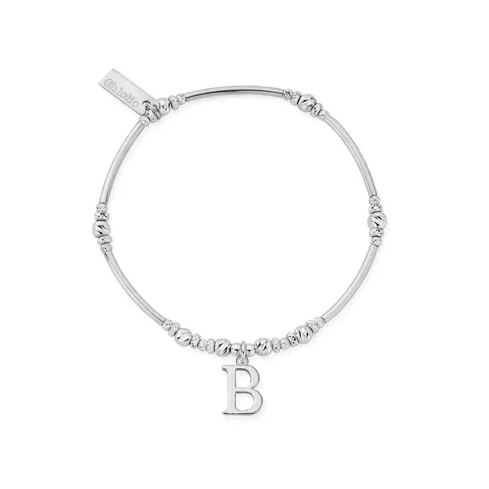 ChloBo - Initial 'B' Bracelet - Silver