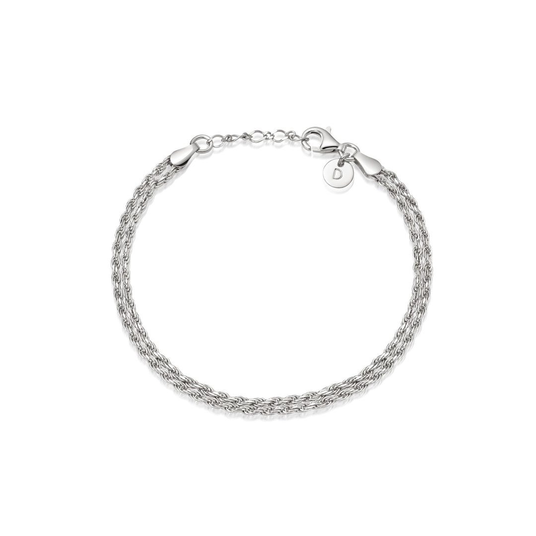 Daisy London - Double Rope Bracelet - Silver