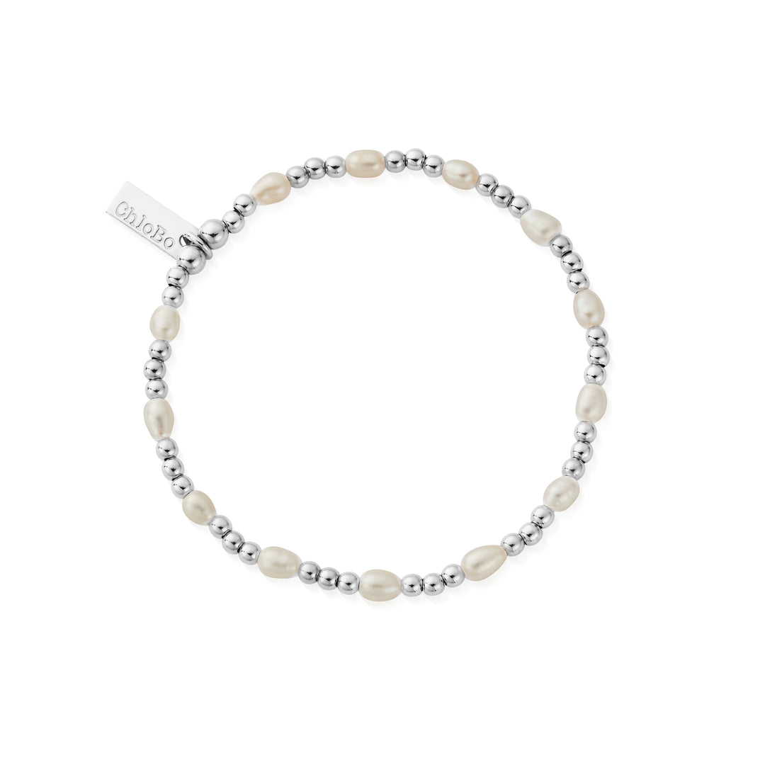 ChloBo - Cute Charm Pearl Bracelet - Silver
