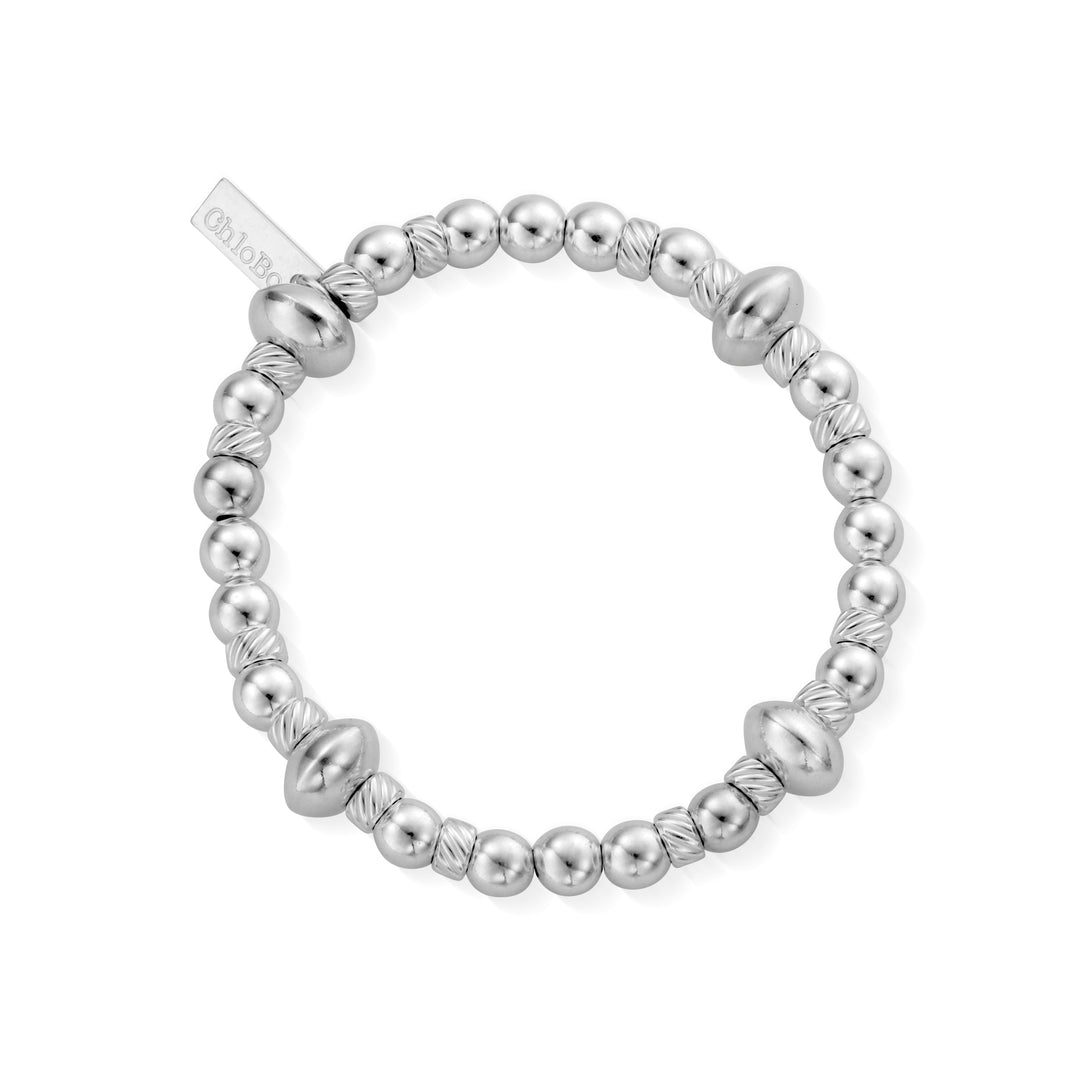 ChloBo - Twisted Disc Bracelet - Silver